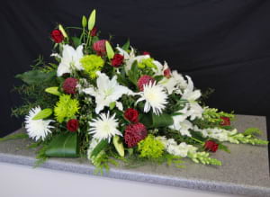 (2) Medium | Red, White and Green