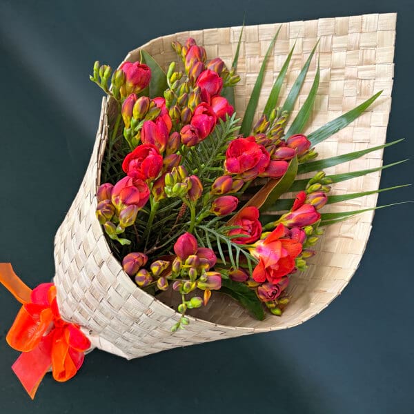 Freesia Bouquet - 20 Orange Freesias