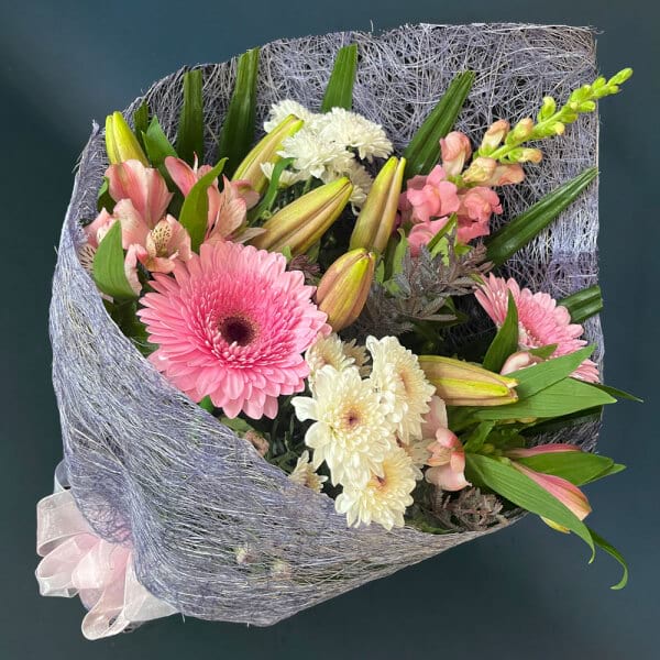 Wrap Of Natural, Pink or Lavender Chosen To Suit