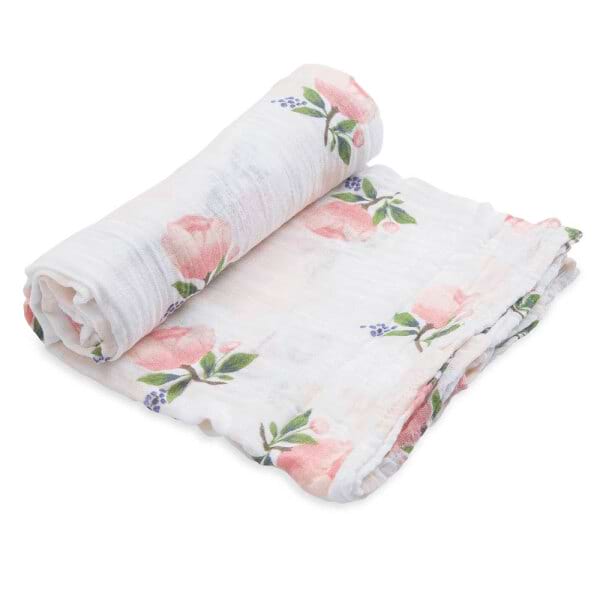 Little Unicorn Muslin Swaddle Rose