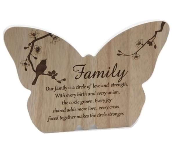 Family Butterfly Plaque 15cm