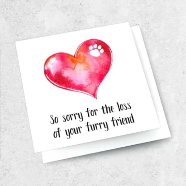 Pet Sympathy Card