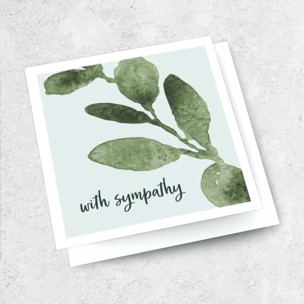 With Sympathy Card